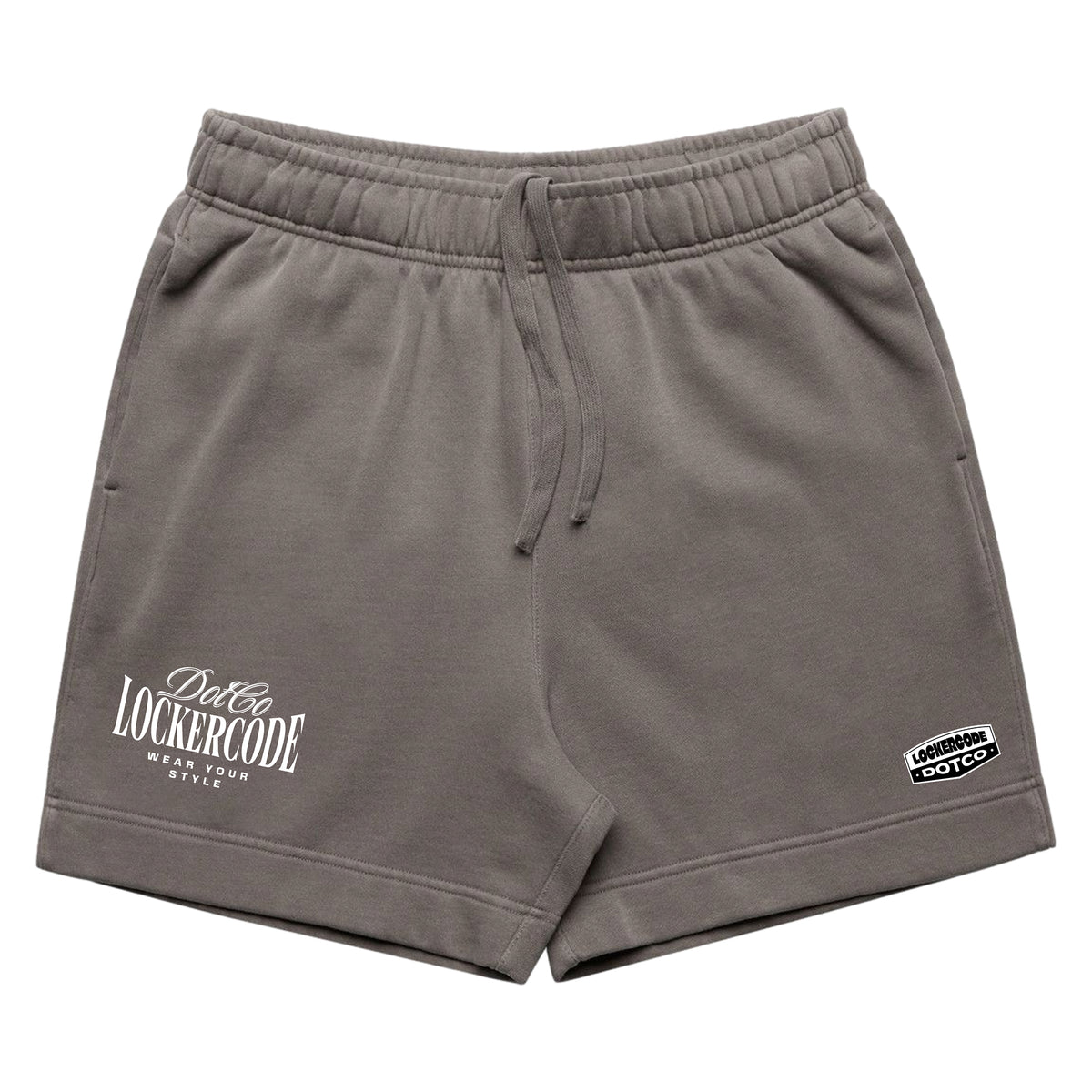 Grey Faded Relax Track Shorts