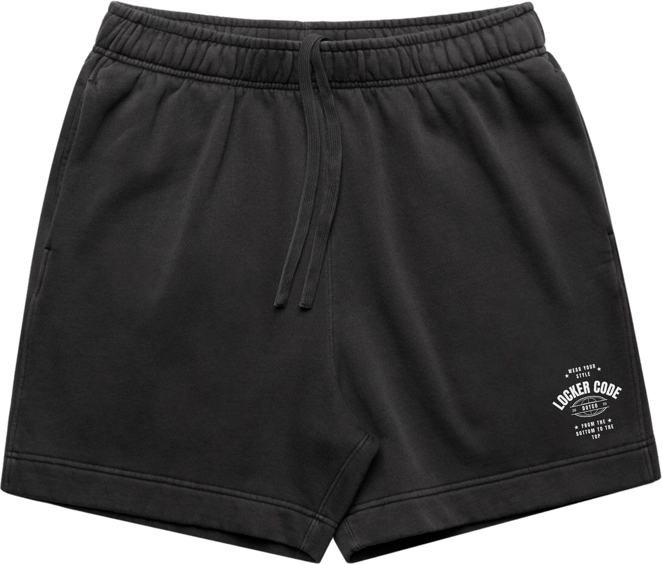 Black Relax Faded Track Shorts