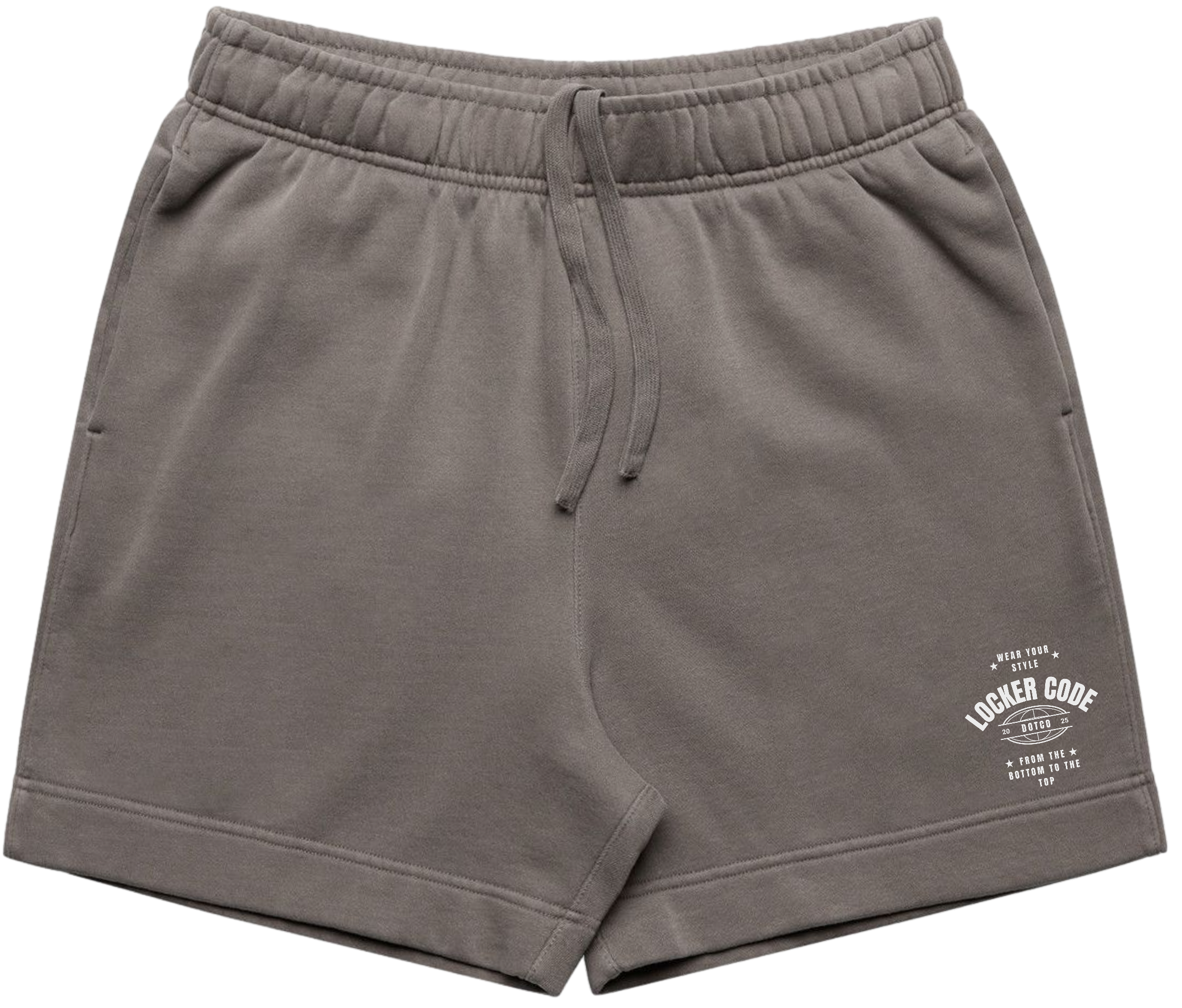 Grey Relaxed Faded Track Shorts